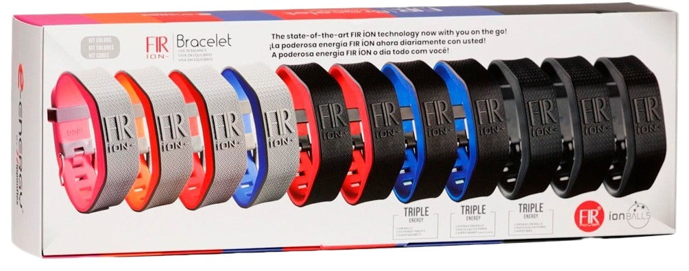 Kit Pulsera  10+1 FIR Íon - Colores diversos