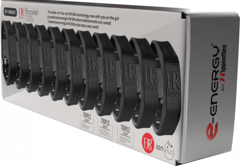 Kit Pulsera FIR Íon | 10+1 | Negro