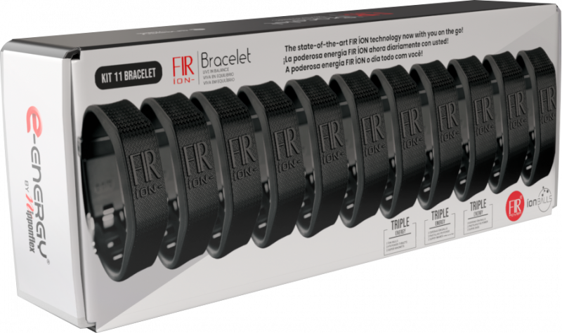 Kit Pulsera FIR Íon | 10+1 | Negro